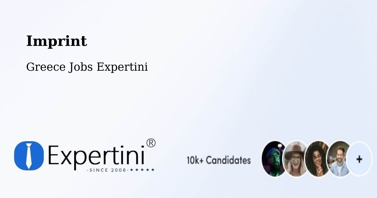 Imprint – Agios Dimitrios - Greece Jobs Expertini